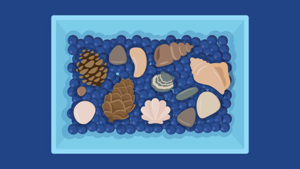 sensory box for activities with children