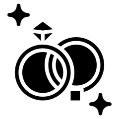 rings glyph icon style