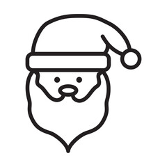 Ikona święty Mikołaj. Głowa świętego Mikołaja w czapce.  - obrazy, fototapety, plakaty