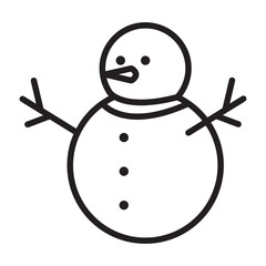 Ikona bałwana. © EmBer_graphic