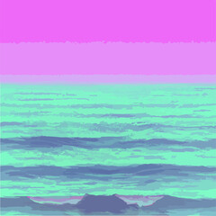 Synthwave Sky Background Illustration Vector Eps 10. Synthwave Background Design