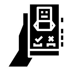 phone call glyph icon style
