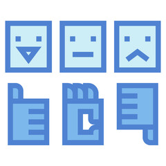 satisfaction two tone icon style