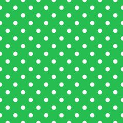 Christmas seamless pattern. Festive abstract, geometric polka dot textile for print. Xmas, New year background. Holiday texture. Vector illustration.