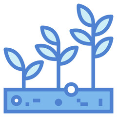 growth two tone icon style