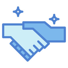 handshake two tone icon style