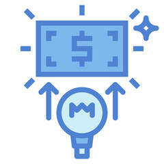 marketing two tone icon style