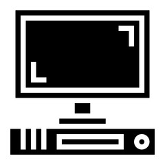 computer glyph icon style