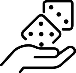 Dice; game; play icon