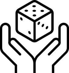 Dice; game; play icon