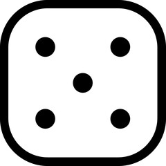 Fototapeta premium Dice; game; play icon