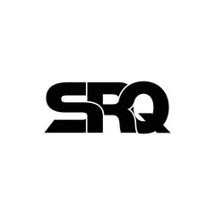 SRQ letter monogram logo design vector