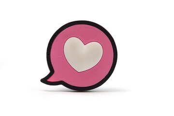 symbol say love isolated on white background