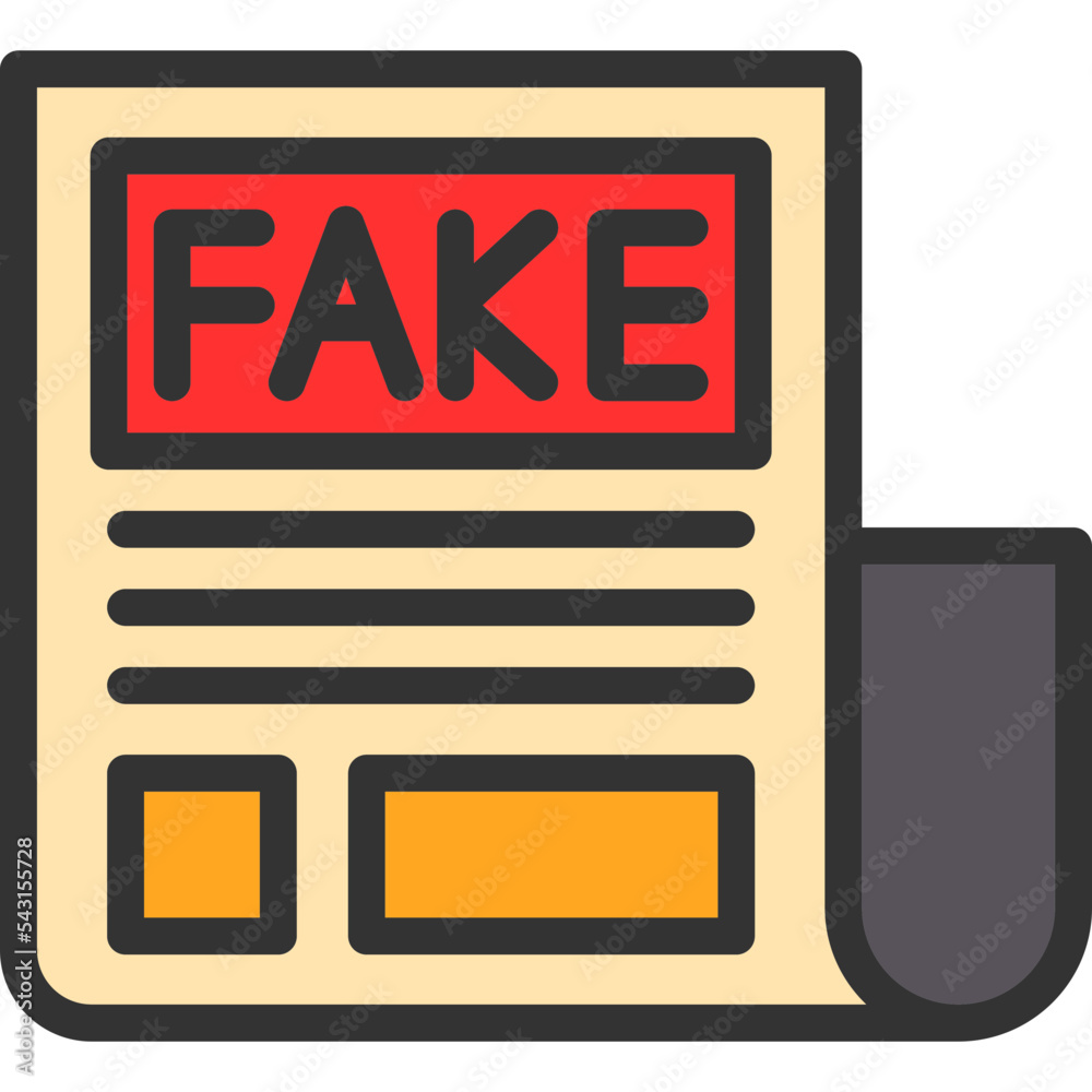 Canvas Prints Fake News Icon