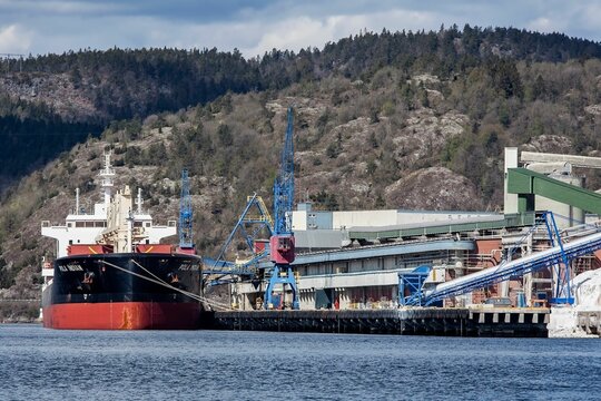 Pola Indian docked at port Of Yara, Heroya Norway