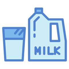 milk two tone icon style
