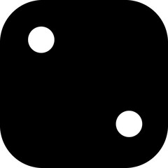 Dice glyph black icon