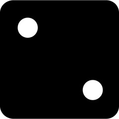 Dice glyph black icon