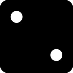 Dice glyph black icon