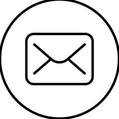 Mail, e-mail, message line icon