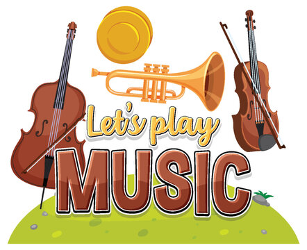 Lets play music banner design