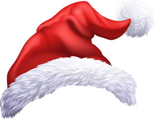 A Santa Claus hat Father Christmas cap design element