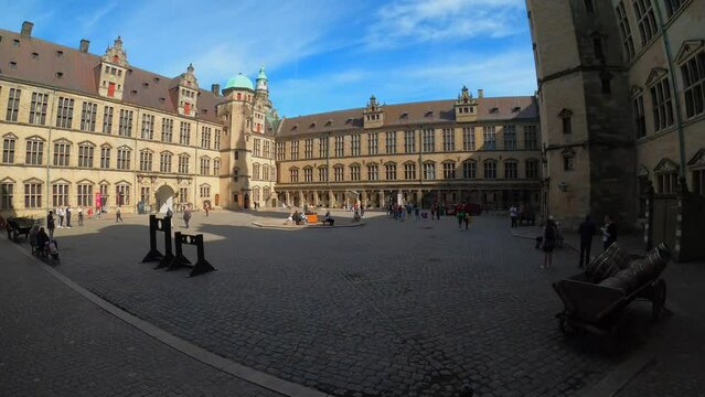 Timelapse showing Kronborg Castle from the inside