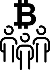 Bitcoin, mining, crypto symbol 