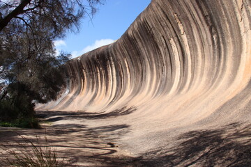 Wave Rock near the town of Hyden, Western Australia.