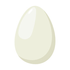 whole egg, hatching process. Vector illustration of birth step from egg bird. Cartoon cracked egg isolated on white