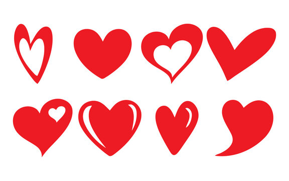 Valintain Day love and heart icon pack. Funny pictograms of a couple. Concept of love, relationship, emotions and gifts