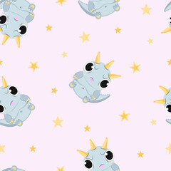 Obraz premium seamless pattern with monsters