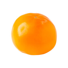 fresh ripe persimmons isolated on a transparent background