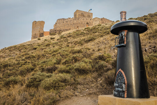 Trasmoz castle in Zaragoza, province of Aragon in Spain
