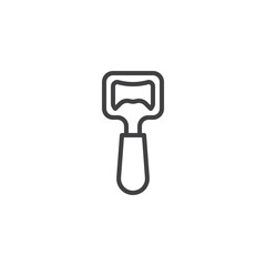 Bottle opener line icon