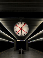 clock in the station