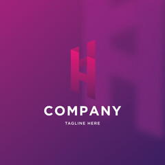 H letter company logo design