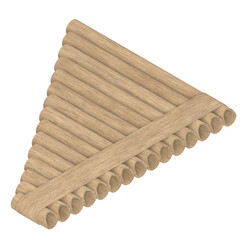 3d rendering illustration of a pan flute