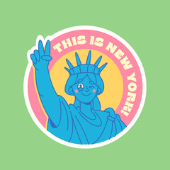 Travel Vector Retro Sticker