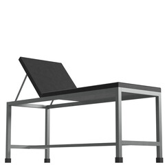 3d rendering illustration of a patient examination table