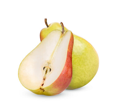 Ripe pears isolated on transparent background. (.PNG)