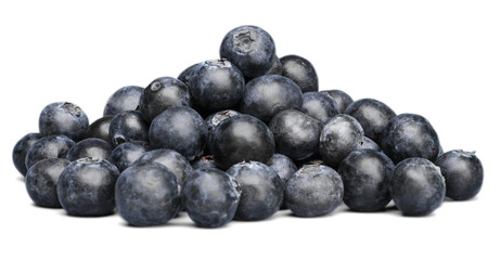 Fresh Ripe Blueberries isolated on white background