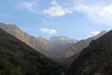 Pico Toubkal desde el Valle de Imlil