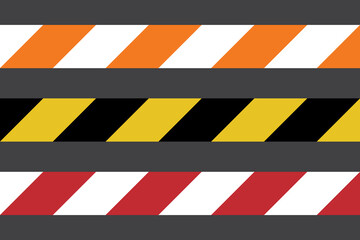 Caution tape icon. Danger line symbol. Vector sign.