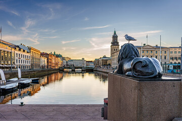 View from Burunnsparken city centre of Gothenburg