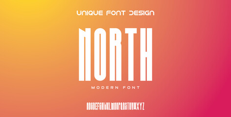 Modern alphabet line font for typography. Style of minimalist slim abstract monogram fonts. Vector illustration and tech font.