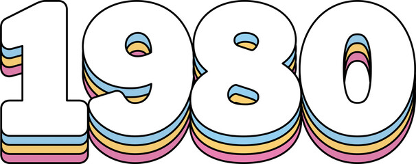 1980 Year Rainbow