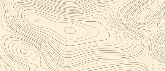 Topographic map. Abstract background of curved lines. Mountains. Vector illustration