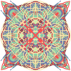 Pola ornamental ethnic 