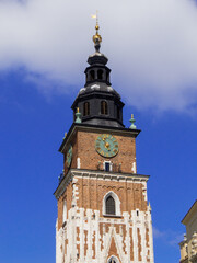 Fototapeta na wymiar Town Hall Tower, Krakow, Poland